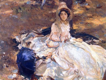 The Pink Dress by John Singer Sargent - Hand-Painted Oil Painting on Canvas Hot on Sale