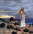 Woman on the Beach by Pierre Puvis De Chavannes - Hand-Painted Oil Painting on Canvas Sale