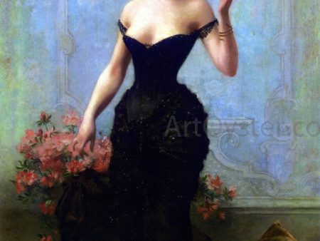 The Masked Ball by Jules Frederic Ballavoine - Hand-Painted Oil Painting on Canvas Sale