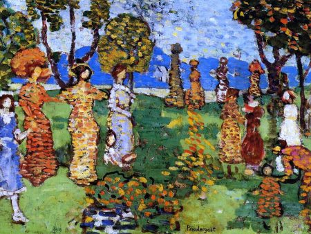 A Day in the Country by Maurice Prendergast - Hand-Painted Oil Painting on Canvas For Cheap