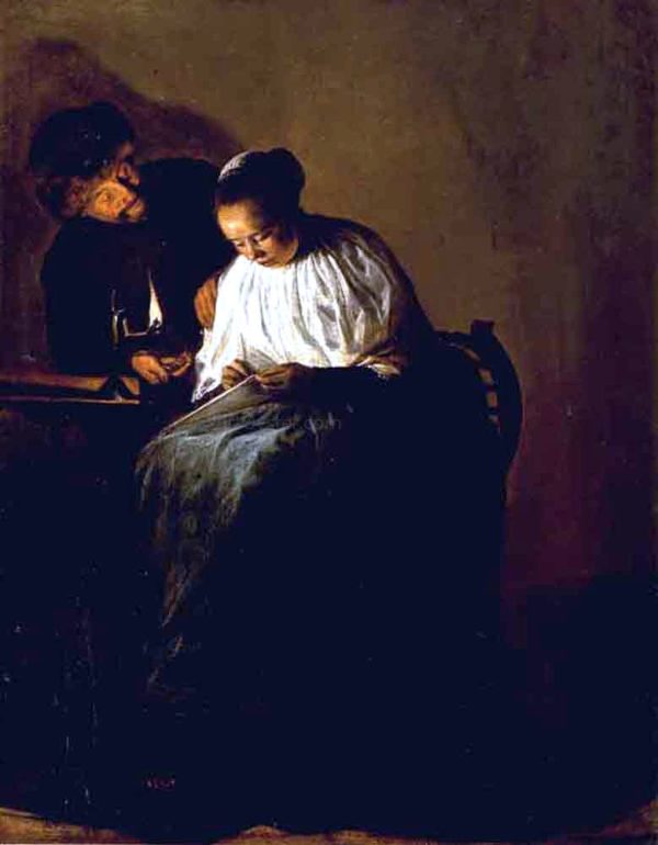 The Proposition by Judith Leyster - Hand-Painted Oil Painting on Canvas Online now