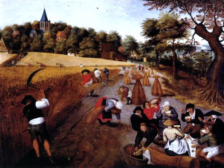 The Harvest by The Younger Pieter Bruegel - Hand-Painted Oil Painting on Canvas on Sale