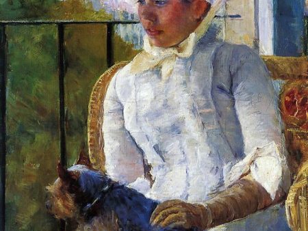 Young Girl at a Window by Mary Cassatt - Hand-Painted Oil Painting on Canvas Sale