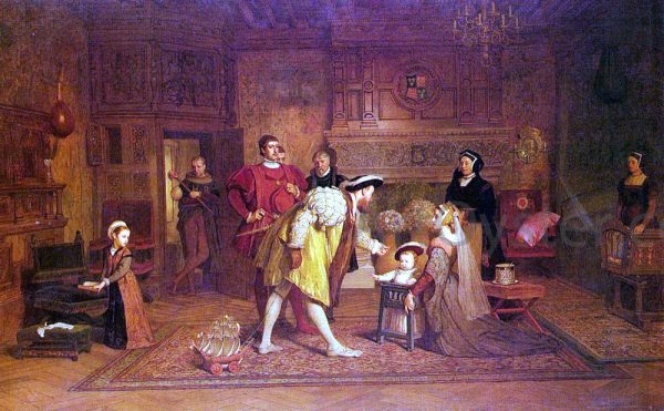 The Royal Nursery 1538 by Marcus Stone - Hand-Painted Oil Painting on Canvas Fashion