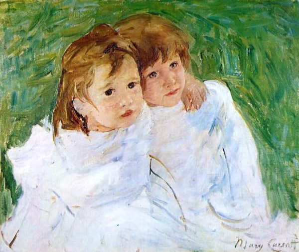 The Sisters by Mary Cassatt - Hand-Painted Oil Painting on Canvas Online Sale