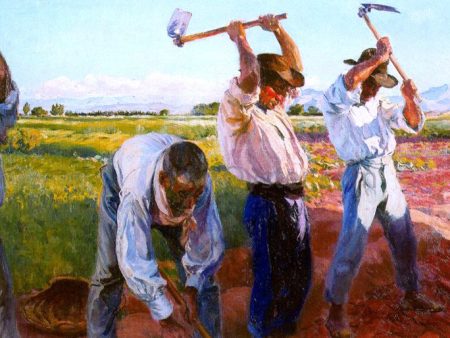 Trabajadores by Mongrell Torrent - Hand-Painted Oil Painting on Canvas Supply