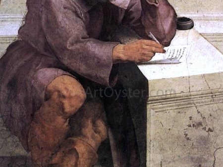 The School of Athens (detail 2) (Stanza della Segnatura) by Raphael - Hand-Painted Oil Painting on Canvas Fashion