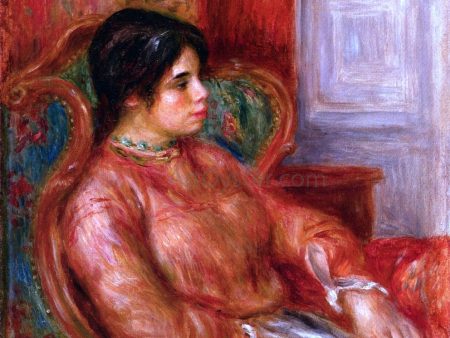 Woman with Green Chair by Pierre Auguste Renoir - Hand-Painted Oil Painting on Canvas Online Sale