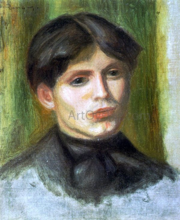 Woman s Head by Pierre Auguste Renoir - Hand-Painted Oil Painting on Canvas Cheap