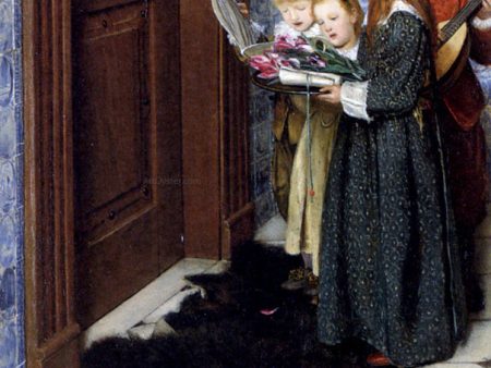 A Carol by Lady Teresa Alma-Tadema - Hand-Painted Oil Painting on Canvas Sale