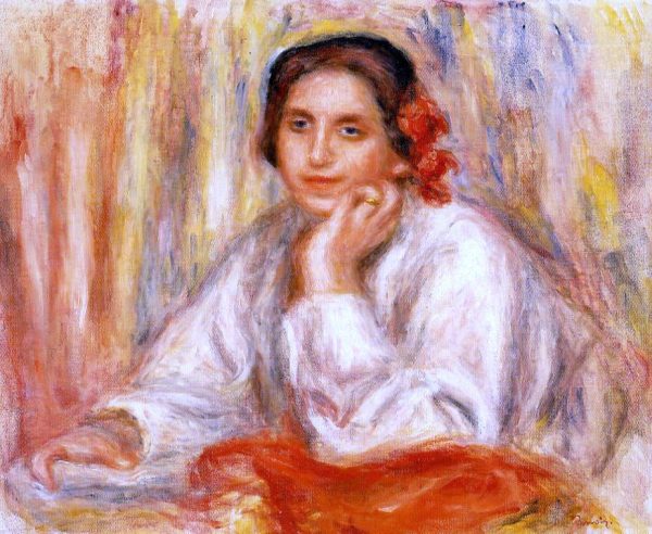 Vera Sertine Renoir by Pierre Auguste Renoir - Hand-Painted Oil Painting on Canvas Hot on Sale