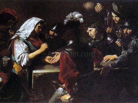 The Fortune Teller by Valentin De boulogne - Hand-Painted Oil Painting on Canvas Online Sale