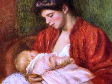 Young Mother by Pierre Auguste Renoir - Hand-Painted Oil Painting on Canvas Discount