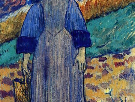 Young Breton by the Sea by Paul Gauguin - Hand-Painted Oil Painting on Canvas For Discount