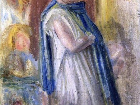 Young Woman Standing by Pierre Auguste Renoir - Hand-Painted Oil Painting on Canvas Online Hot Sale