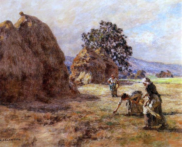 The Gleaners by Leon Augustin L hermitte) - Hand-Painted Oil Painting on Canvas For Sale