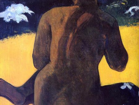 Vahine no te Miti (also known as Woman by the Sea) by Paul Gauguin - Hand-Painted Oil Painting on Canvas Fashion