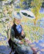 The Umbrella by Pierre Auguste Renoir - Hand-Painted Oil Painting on Canvas For Discount