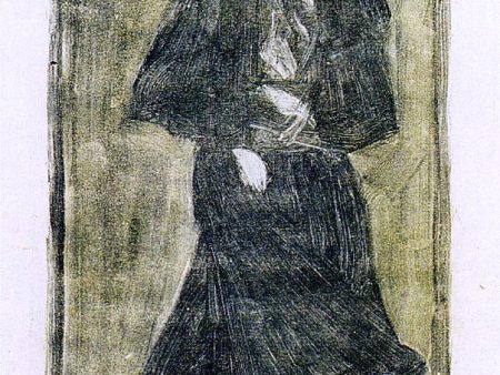 Woman with a Parasol by Maurice Prendergast - Hand-Painted Oil Painting on Canvas Online now