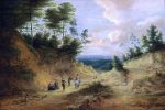 Wooded Dune Landscape by Lucas Van Uden - Hand-Painted Oil Painting on Canvas Discount