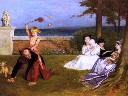 The Young Lord Hamlet by Philip Hermogenes Calderon - Hand-Painted Oil Painting on Canvas For Sale