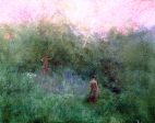 The White Birch by Thomas Wilmer Dewing - Hand-Painted Oil Painting on Canvas Online Sale