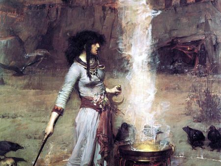 The Magic Circle by John William Waterhouse - Hand-Painted Oil Painting on Canvas Discount