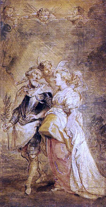 The Marriage of Henri IV of France and Marie de Medicis by Peter Paul Rubens - Hand-Painted Oil Painting on Canvas on Sale