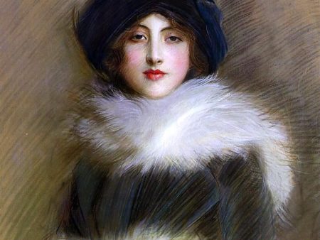 Mademoiselle Vaughan by Paul Cesar Helleu - Hand-Painted Oil Painting on Canvas Online