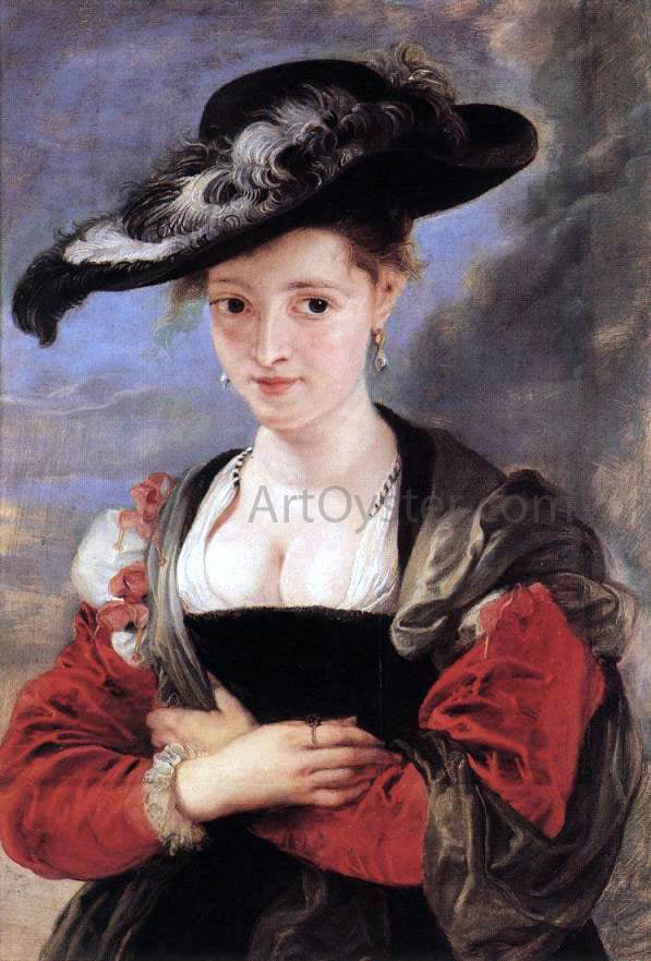 The Straw Hat by Peter Paul Rubens - Hand-Painted Oil Painting on Canvas For Sale