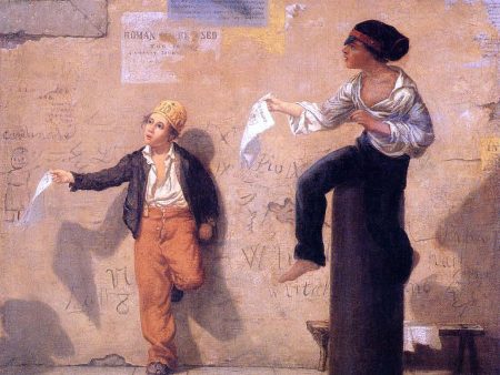 The Roman Newsboys by Martin Johnson Heade - Hand-Painted Oil Painting on Canvas Sale