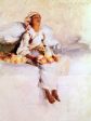 The Little Fruit Seller by John Singer Sargent - Hand-Painted Oil Painting on Canvas Online