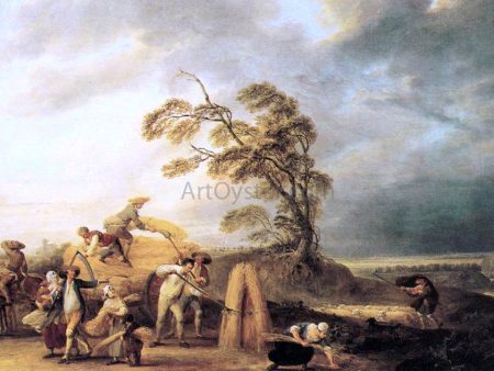 The Storm by Louis-Joseph Watteau - Hand-Painted Oil Painting on Canvas Cheap