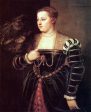 Titian s daughter, Lavinia by Titian - Hand-Painted Oil Painting on Canvas Hot on Sale