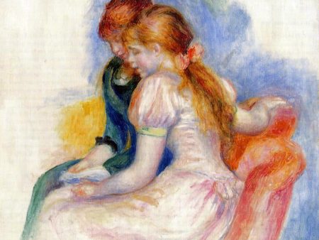 The Reading by Pierre Auguste Renoir - Hand-Painted Oil Painting on Canvas Fashion