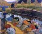 Washerwomen at the Roubine du Roi. Arles by Paul Gauguin - Hand-Painted Oil Painting on Canvas Sale