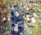 The Race by Maurice Prendergast - Hand-Painted Oil Painting on Canvas Online Sale