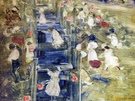 The Race by Maurice Prendergast - Hand-Painted Oil Painting on Canvas Online Sale