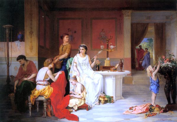 The Last Hour of Pompei by Pierre Joseph Coomans - Hand-Painted Oil Painting on Canvas Supply