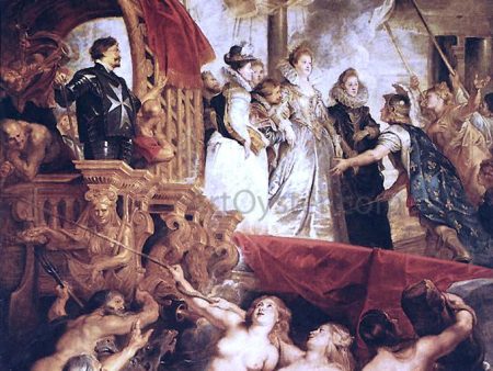 The Landing of Marie de  Medici at Marseilles by Peter Paul Rubens - Hand-Painted Oil Painting on Canvas Hot on Sale