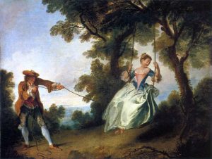 The Swing by Nicolas Lancret - Hand-Painted Oil Painting on Canvas For Cheap