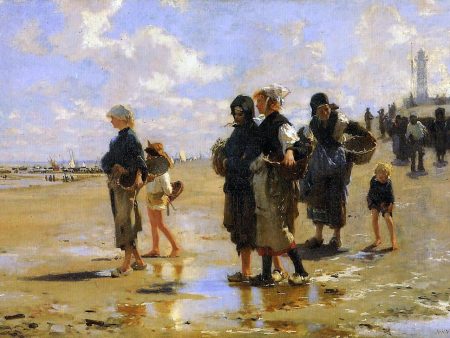 The Oyster Gatherers of Cancale by John Singer Sargent - Hand-Painted Oil Painting on Canvas Supply