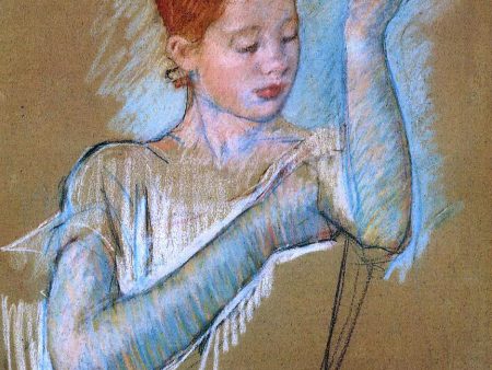 The Long Gloves by Mary Cassatt - Hand-Painted Oil Painting on Canvas on Sale