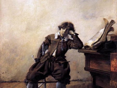 Young Scholar in His Study: Melancholy by Pieter Codde - Hand-Painted Oil Painting on Canvas Supply