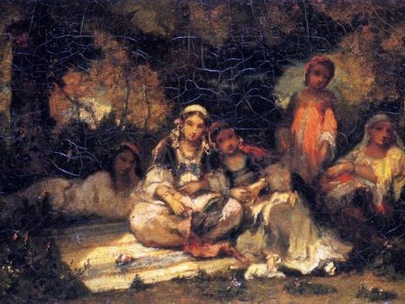 Women in a Forest by Narcisse Virgilio Diaz De la Pena  - Hand-Painted Oil Painting on Canvas Hot on Sale