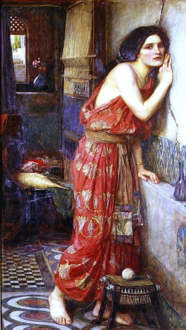 Thisbe (also known as The Listener) by John William Waterhouse - Hand-Painted Oil Painting on Canvas on Sale