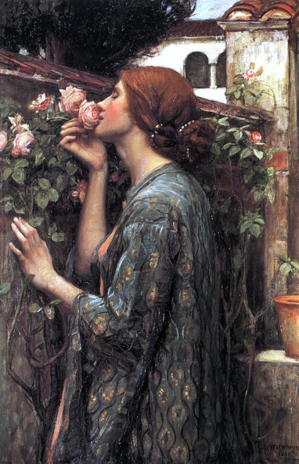 The Soul of the Rose by John William Waterhouse - Hand-Painted Oil Painting on Canvas Online Hot Sale