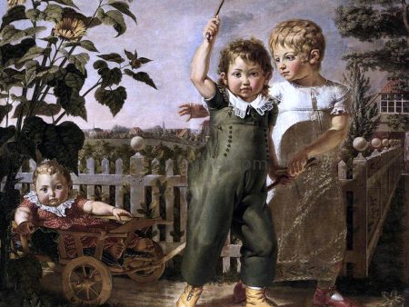 The Hulsenbeck Children by Philipp Otto Runge - Hand-Painted Oil Painting on Canvas Discount