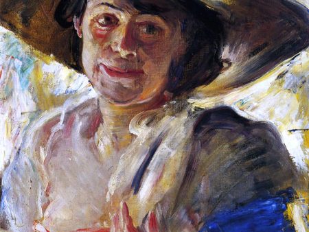 Woman in a Hat with Roses by Lovis Corinth - Hand-Painted Oil Painting on Canvas Fashion