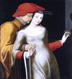 The Lovers by Masters of the Fontainebleau School - Hand-Painted Oil Painting on Canvas Online now